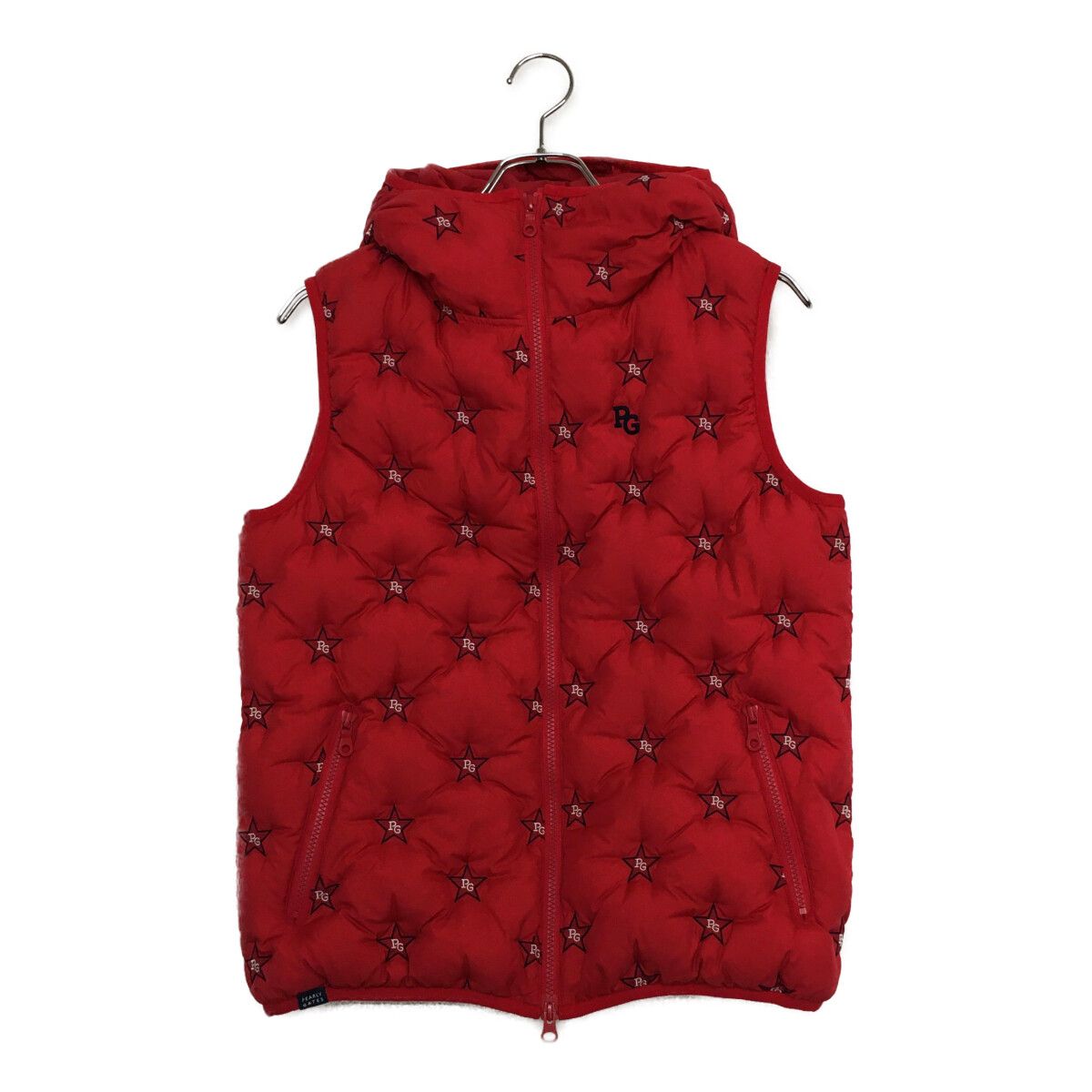 レディース パーリーゲイツ PEARLY GATES ダウンベスト 1 M 濃ピンク 星柄