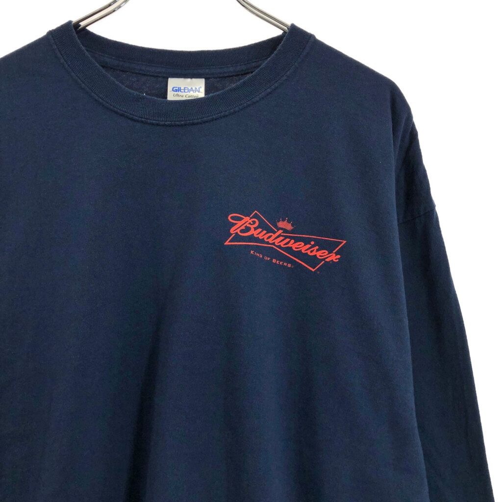 Budweiser バドワイザー MLB 2013 ワールドシリーズ 長袖Ｔシャツ プロチーム メジャーリーグ 企業ロゴ(メンズ XL)中古 古着 V2697