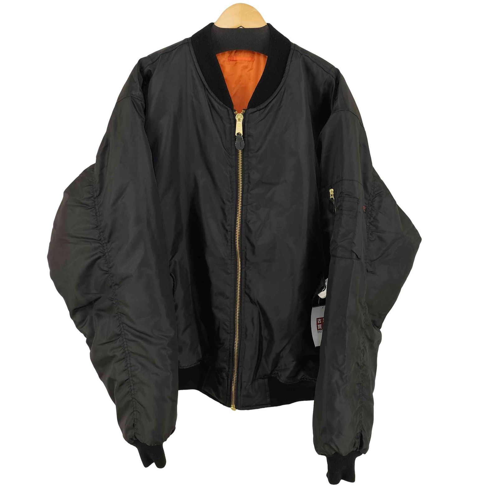 MA-1 オーバーサイズフライトジャケット ブラック　黒　5XL ロスコ　古着 ROTHCO ロスコ MA-1 ジャケット メンズ 大きいサイズ ミリタリー