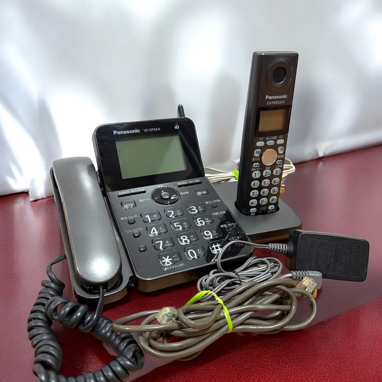 Panasonic パナソニック VE-GP34DL K ブラック デジタルコードレス電話機 子機1台付き RU RU RU