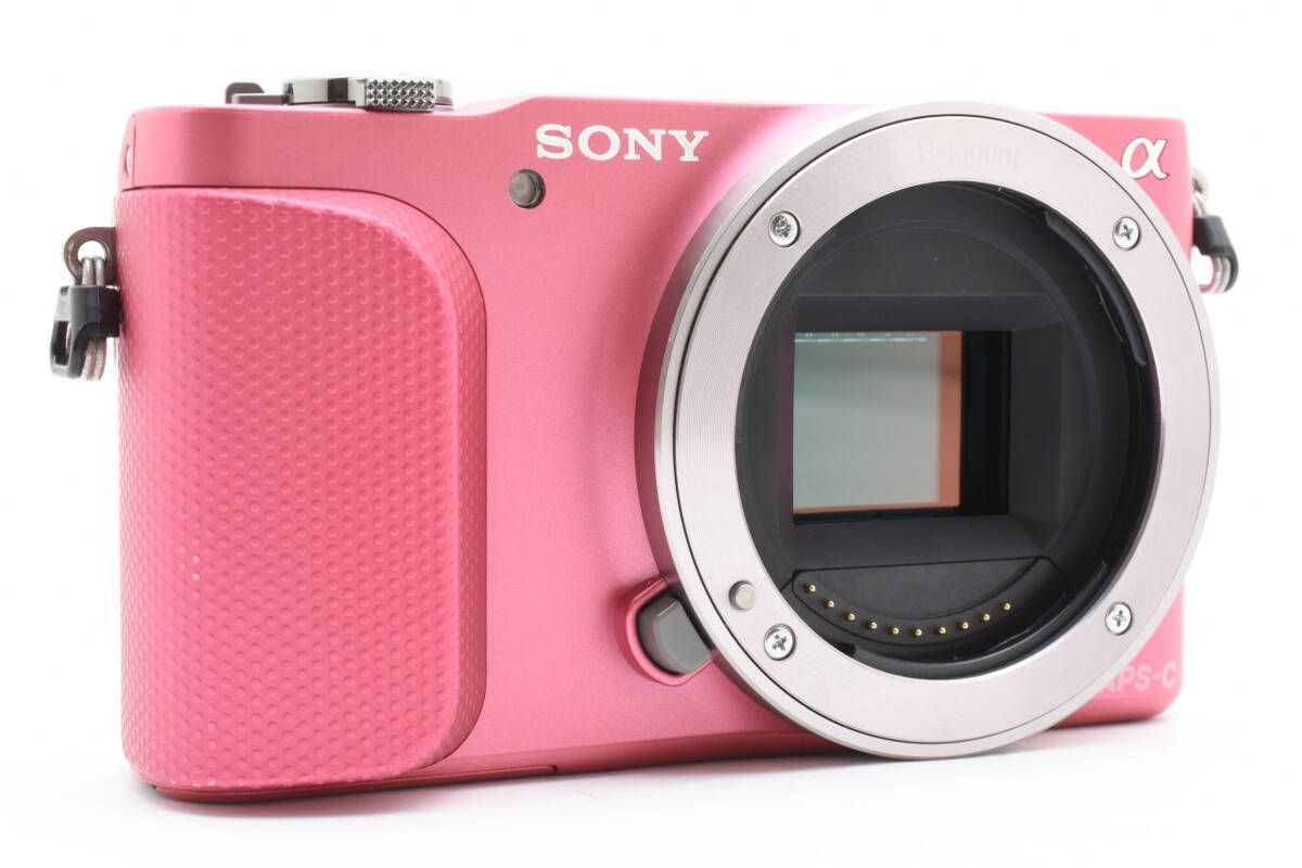 4832 SONY NEX-3N ピンク デジカメ ☆訳あり美品☆SONY ソニー NEX-3N ボディ ピンク #2695W0622W011