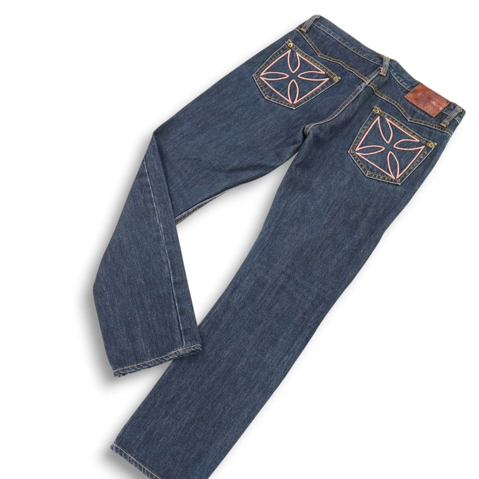 K*1様 ギャングスタービル 黒 ストレート デニム アイアンクロス size