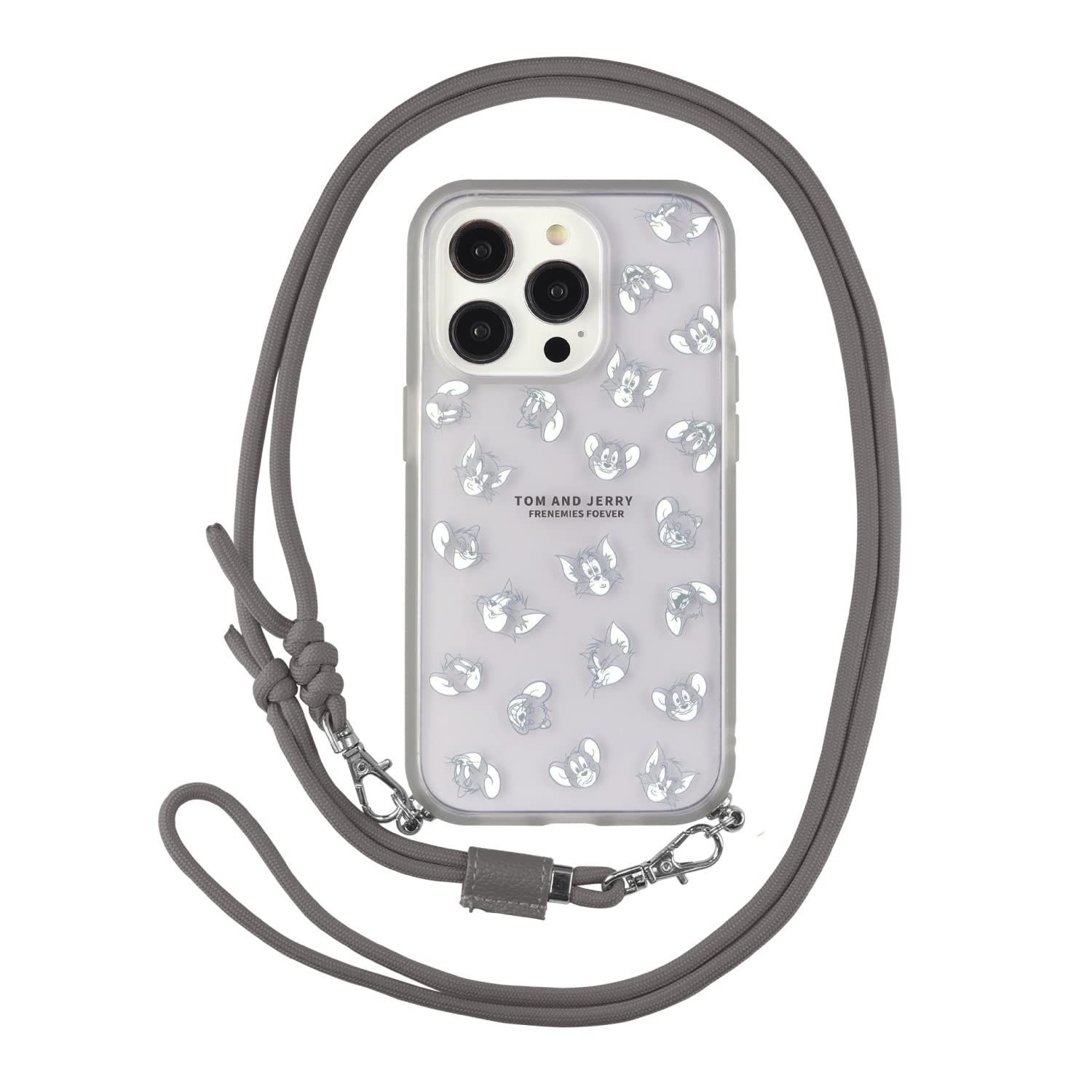 【人気商品】iPhone 14 Pro Loop / 13 IIIIfit Pro (6.1インチ) トムとジェリー 対応 ケース グルマンディーズ 総柄 TMJ-175B