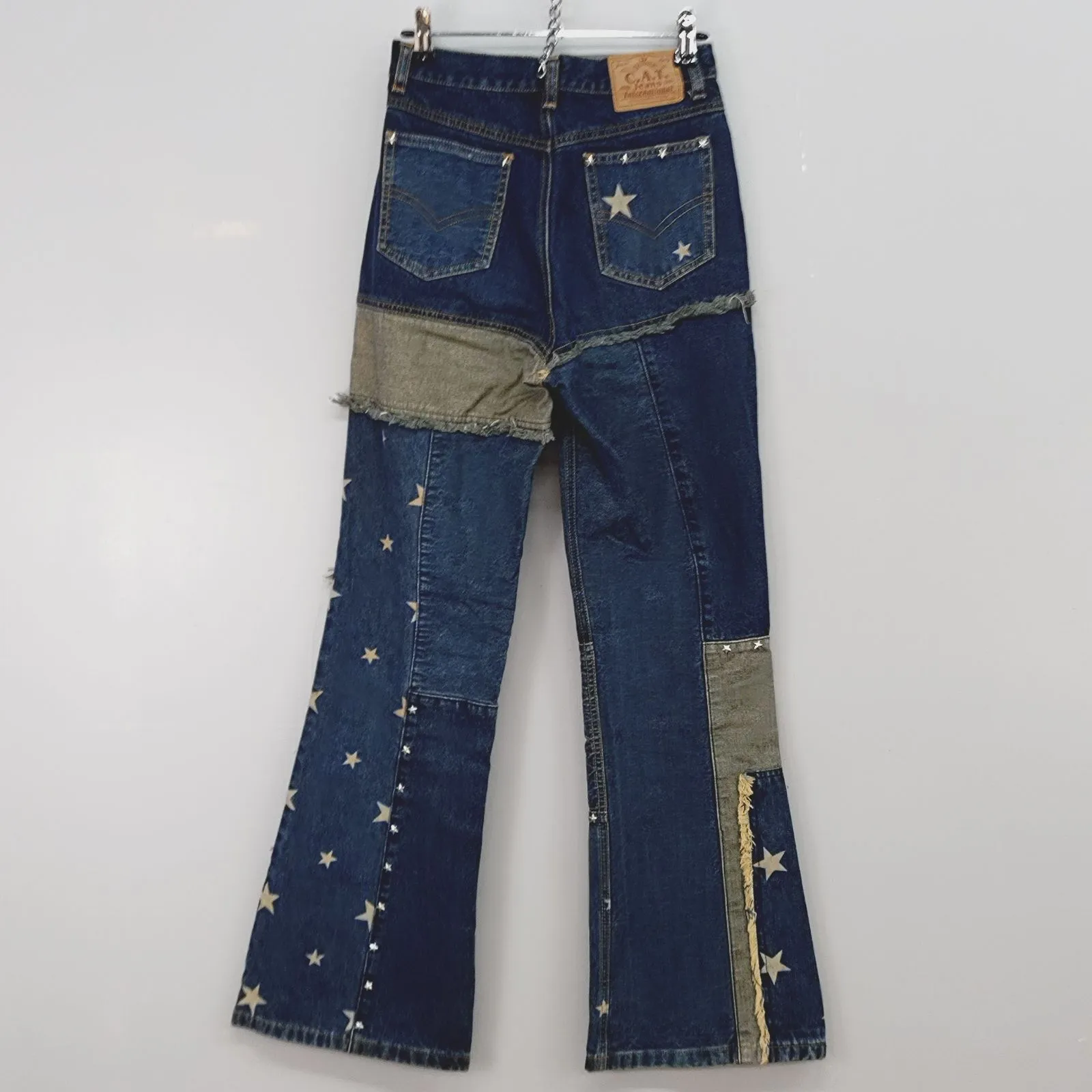 C.A.T Jeans International フレアデニム ジーンズ 星型スタッズ y2k 