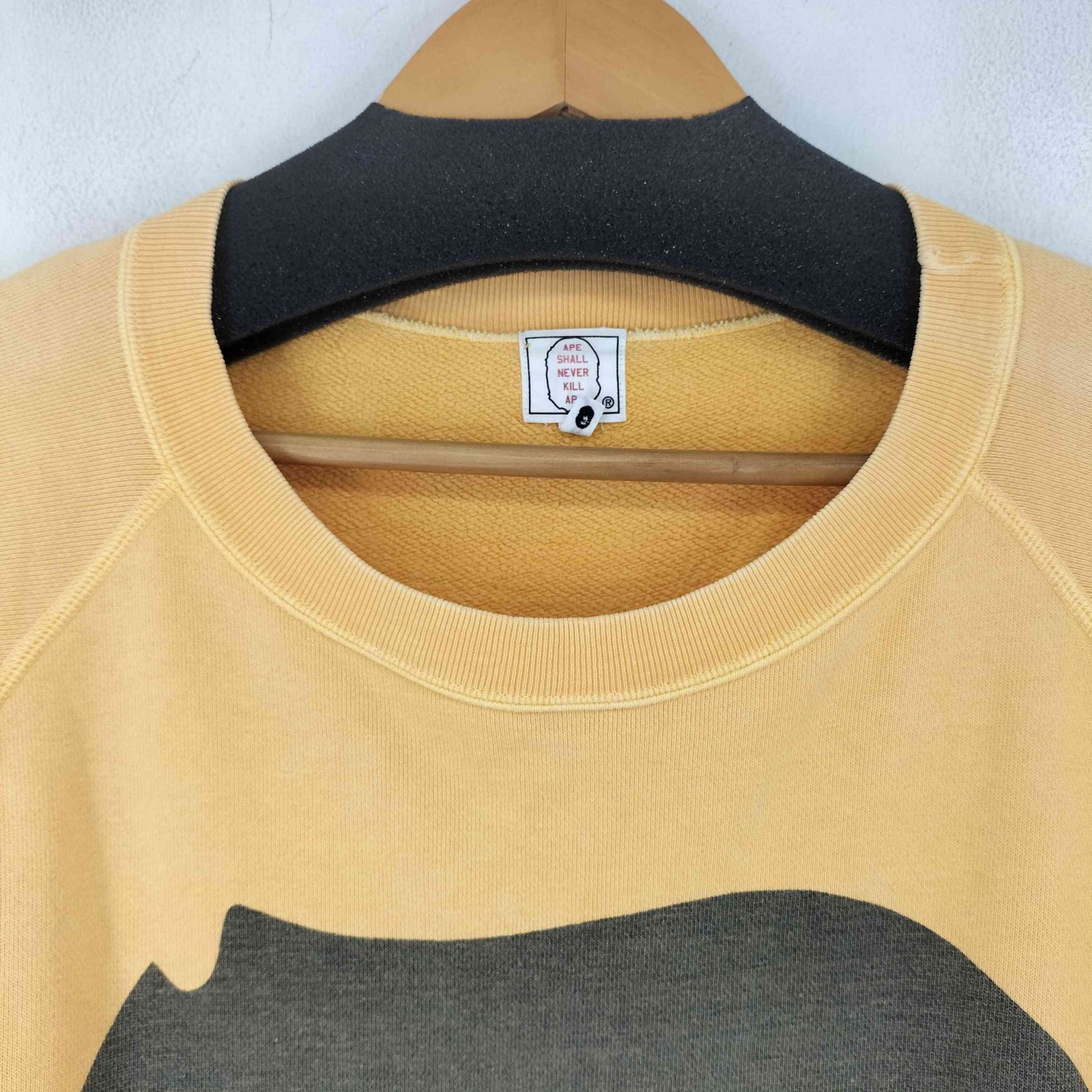 【即購入OK】A BATHING APE 90s ラグランスウェット サイズL 即購入OK】A BATHING APE 90s ラグランスウェット サイズL