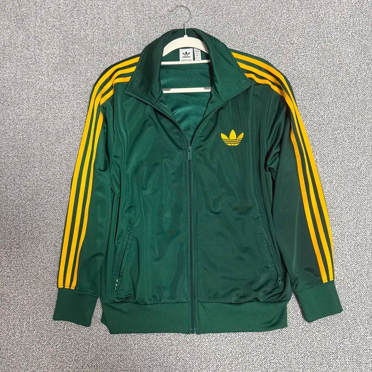 adidas アディダス 新ファイヤーバード ジャージ グリーンイエロー L トラックトップス