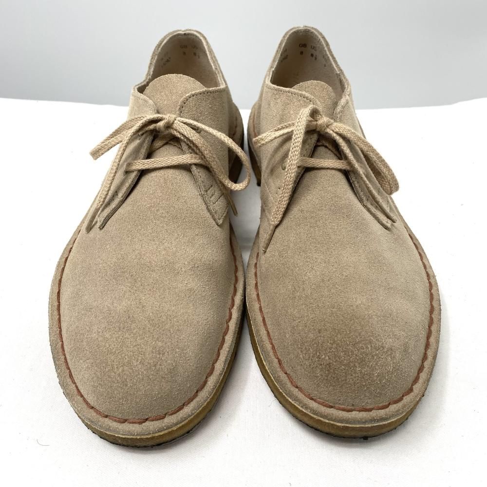 Clarks DESERT KHAN2 サイズUK8 27cm程度 ベージュ シューズ クラークス 17