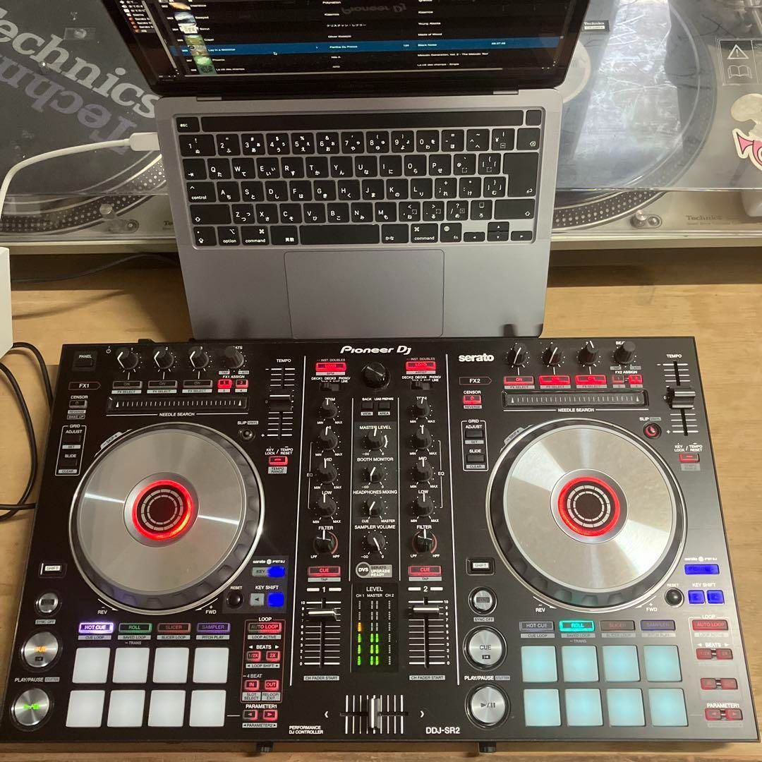 Pioneer DJ DDJ SR2 PCスタンド付き DDJ-SR2 2-channel performance DJ controller for Serato DJ