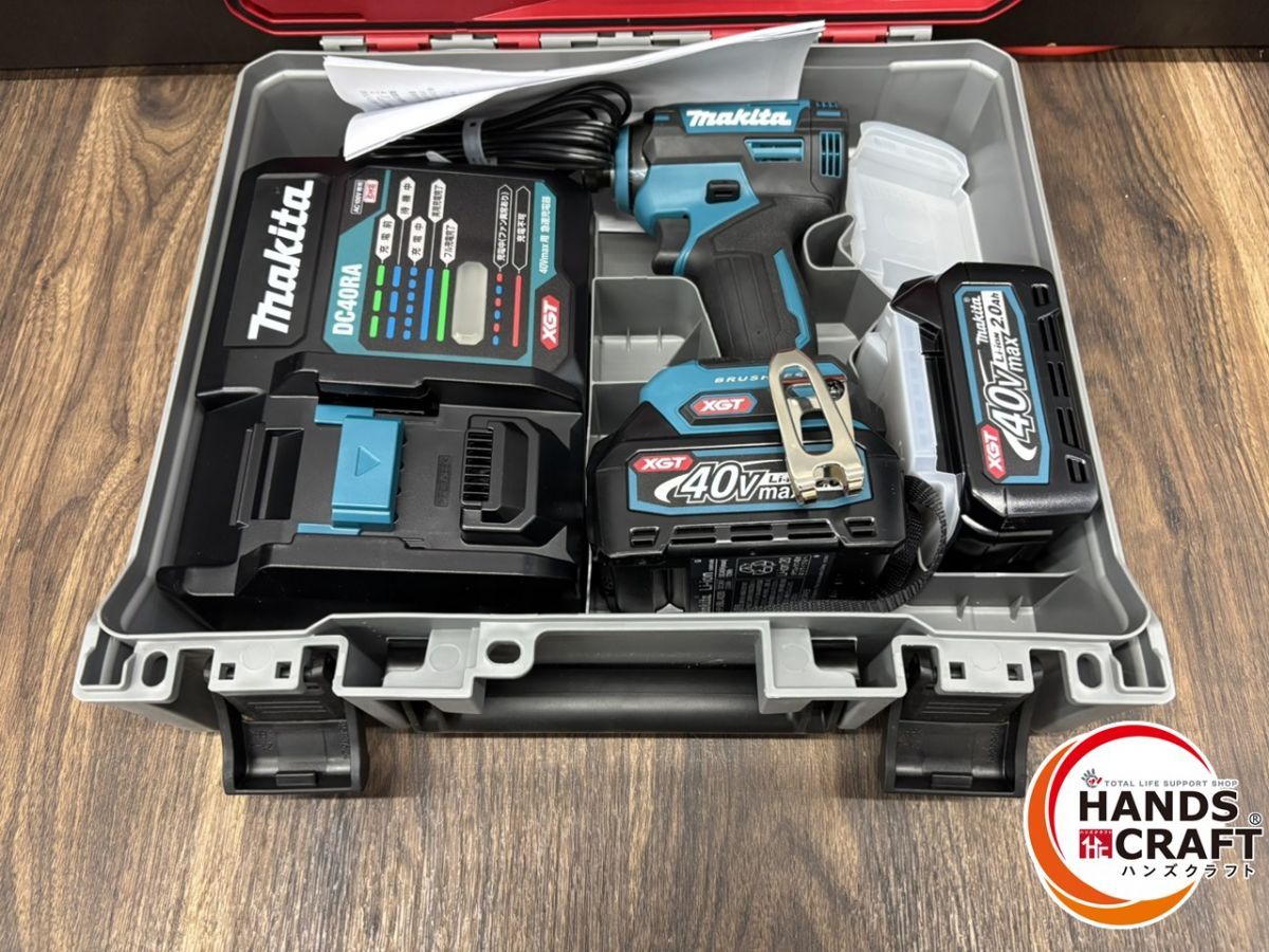 ♭ マキタ TD003GRAX 充電式インパクトドライバ 40Vmax2.0Ahバッテリ2個 充電器 ケース PSEマーク有 ハンズクラフト熊本