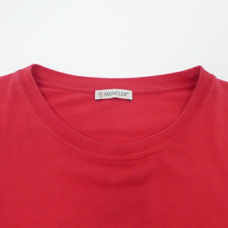 姫路東店】 中古 MONCLER | モンクレール 半袖Tシャツ レッド 【108  