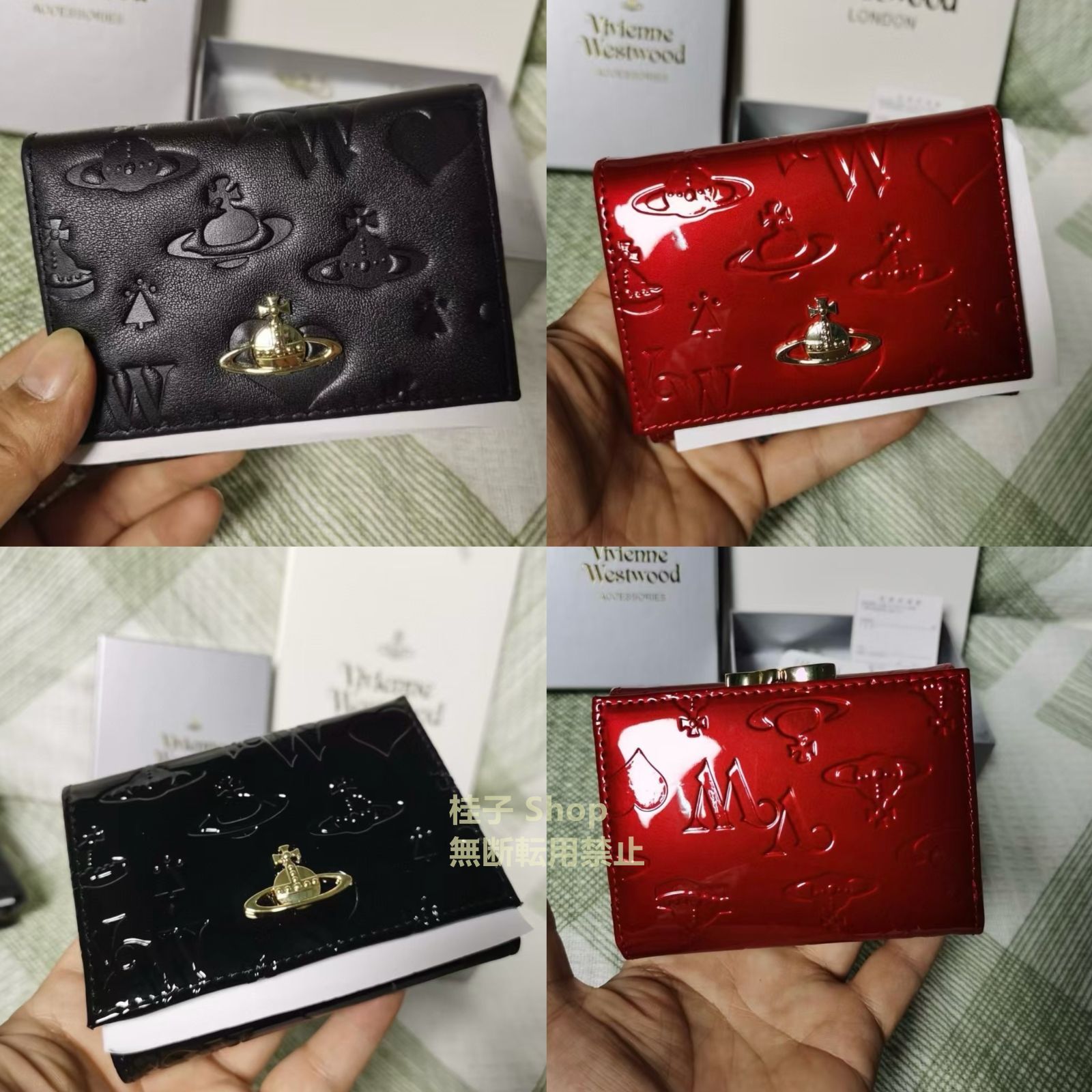 新品未使用】Vivienne Westwood ヴィヴィアン・ウエストウッド 三つ折財布 レッド、ブラック - メルカリ