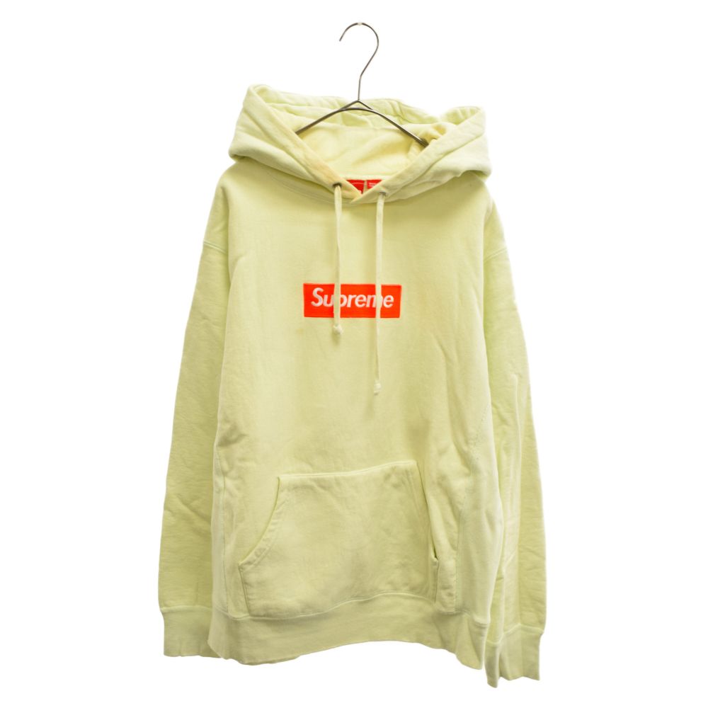 SUPREME (シュプリーム) 17AW Box Logo Hooded Sweatshirt ボックスロゴ プルオーバー スウェット パーカー  ペールライム - メルカリ