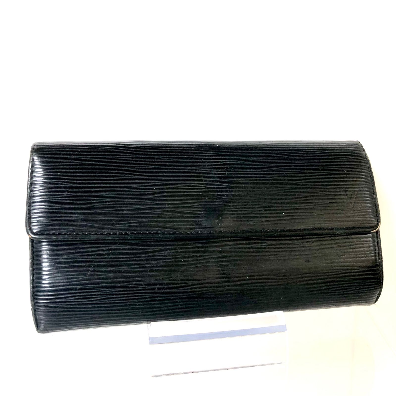 LOUIS VUITTON ルイヴィトン エピ ノワール ポルトフォイユ サラ 長 