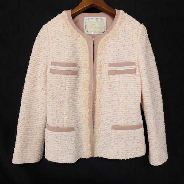 wnc インポートロッサ import Rossa ジャケット 42 ピンク ツイード