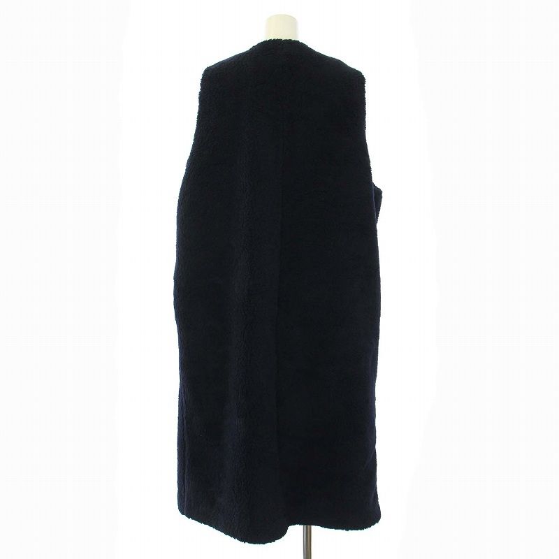 お値下げ中です！ プレインピープル　ネイビー トスカーナボアロングジレ　ジレ プレインピープル PLAIN PEOPLE 20AW ボアロングジレ ベスト