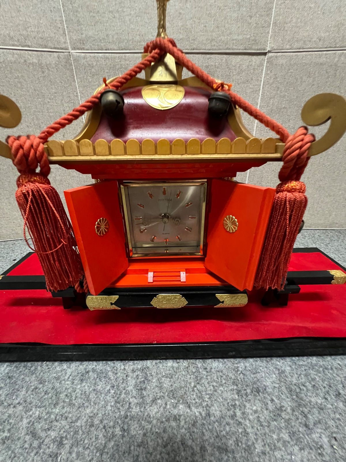 【美術品】citizen シチズン 神輿型 置時計 動作品 神輿時計 装飾時計 メルカリ