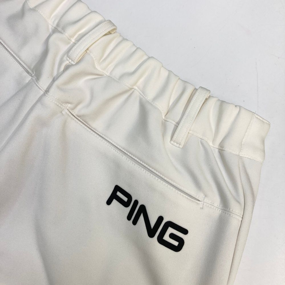 サイズ：M PING ピン 2023年モデル ストレッチパンツ  ホワイト系 [240101446972] ゴルフウェア メンズ ストスト PING ピン 2023年モデル 中綿ストレッチパンツ ホワイト系 M