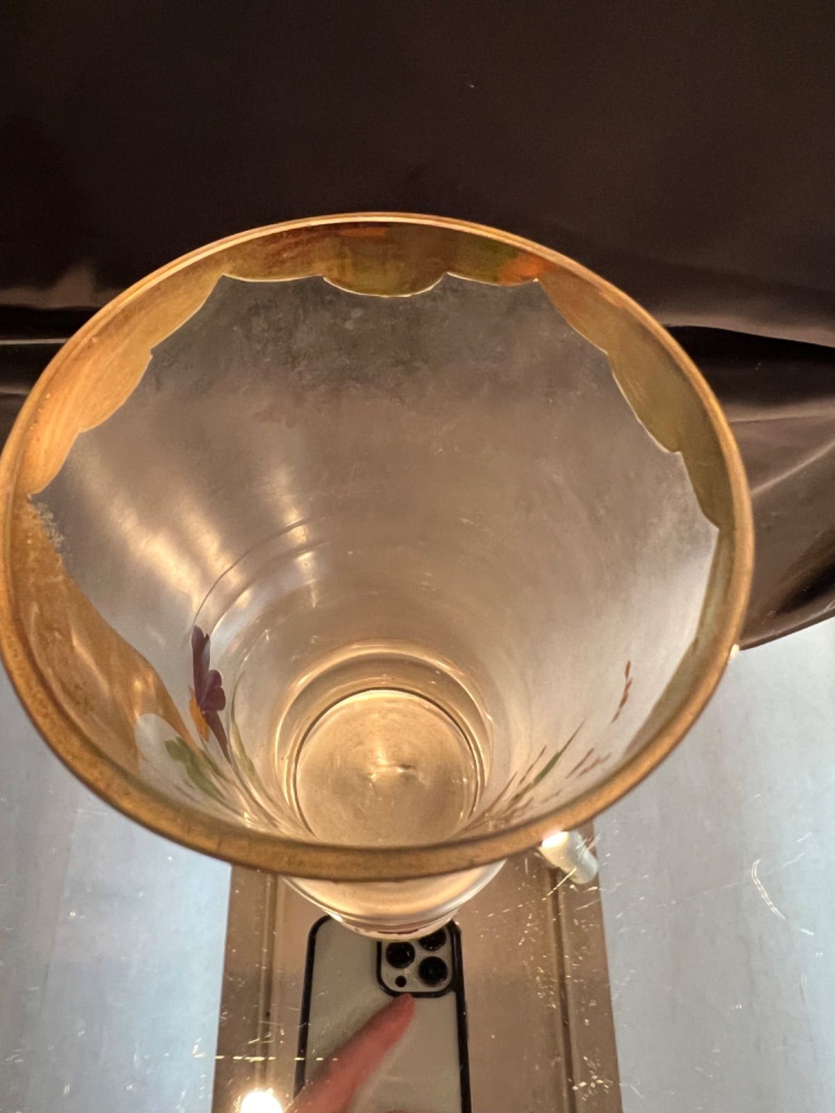 ボヘミア ハンドペイントタンブラー(大) 20世紀初頭 カメイガラス