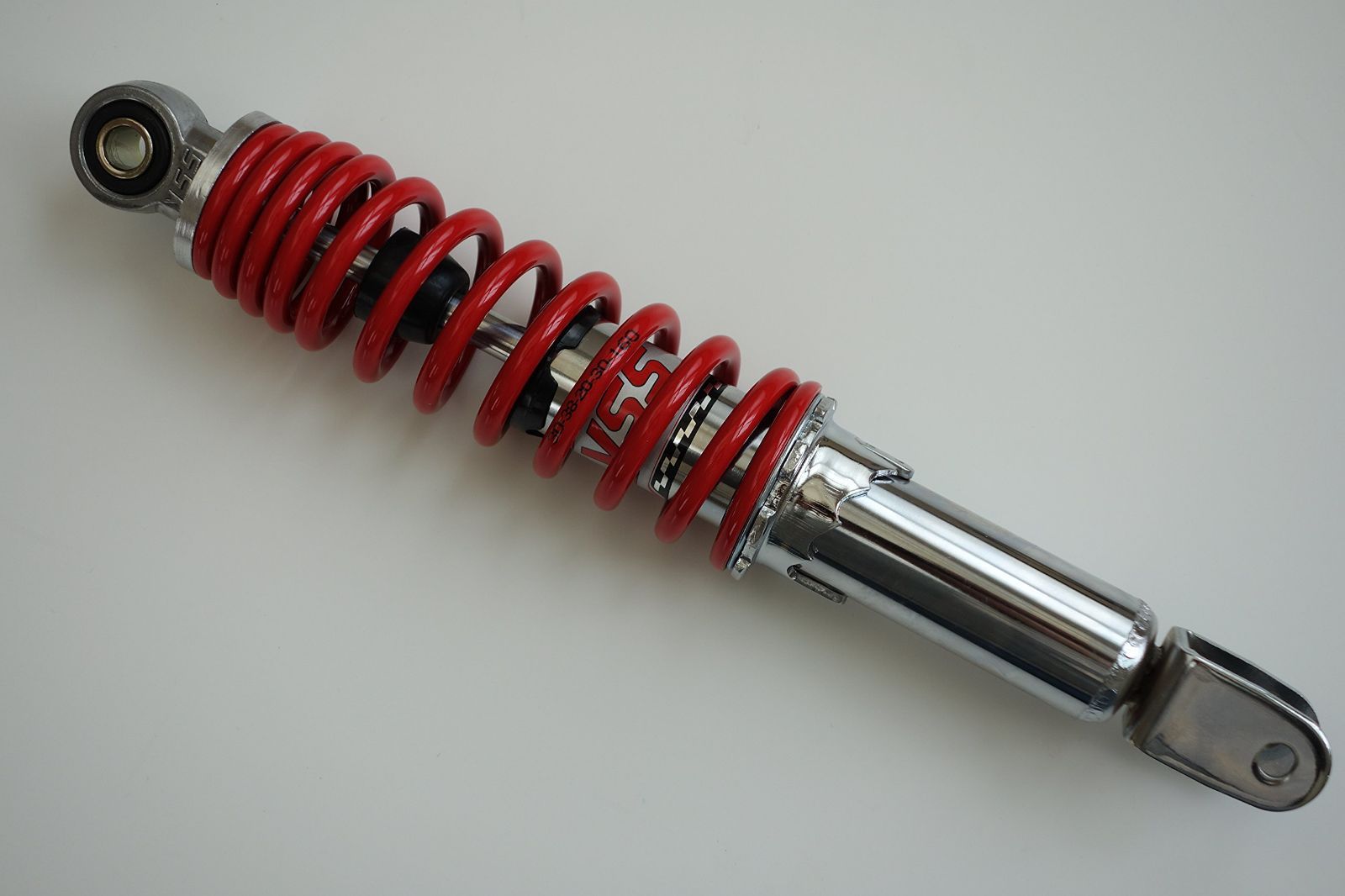 YSS ワイエスエス ライブディオ リアサスペンション クローム レッド 310mm 5段階式スプリングプリロード ライブDio-ZX YSS-Dio-310-RED