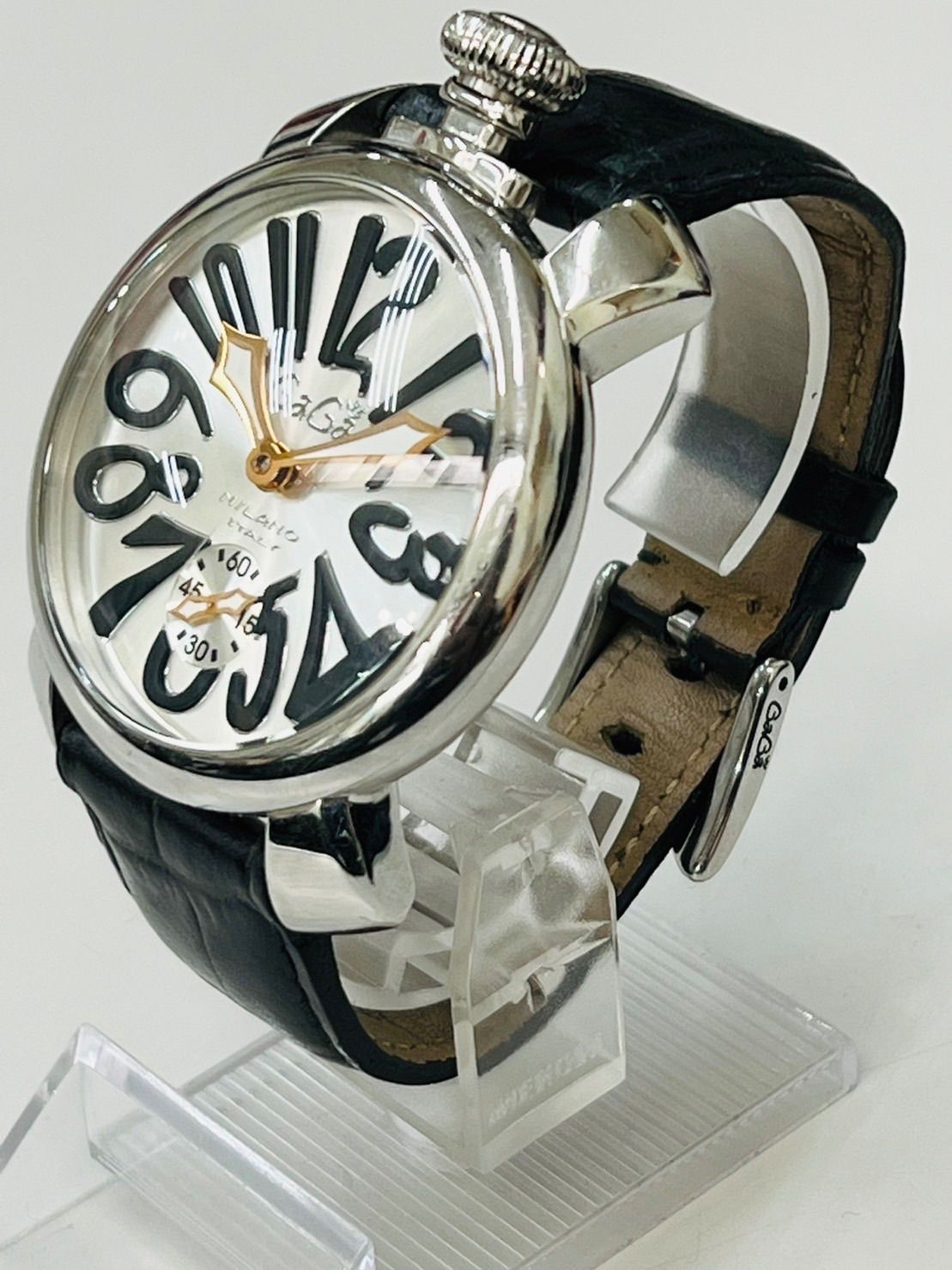 限界値下げ！ガガミラノ 腕時計 5010.07S シルバー - 腕時計(アナログ)