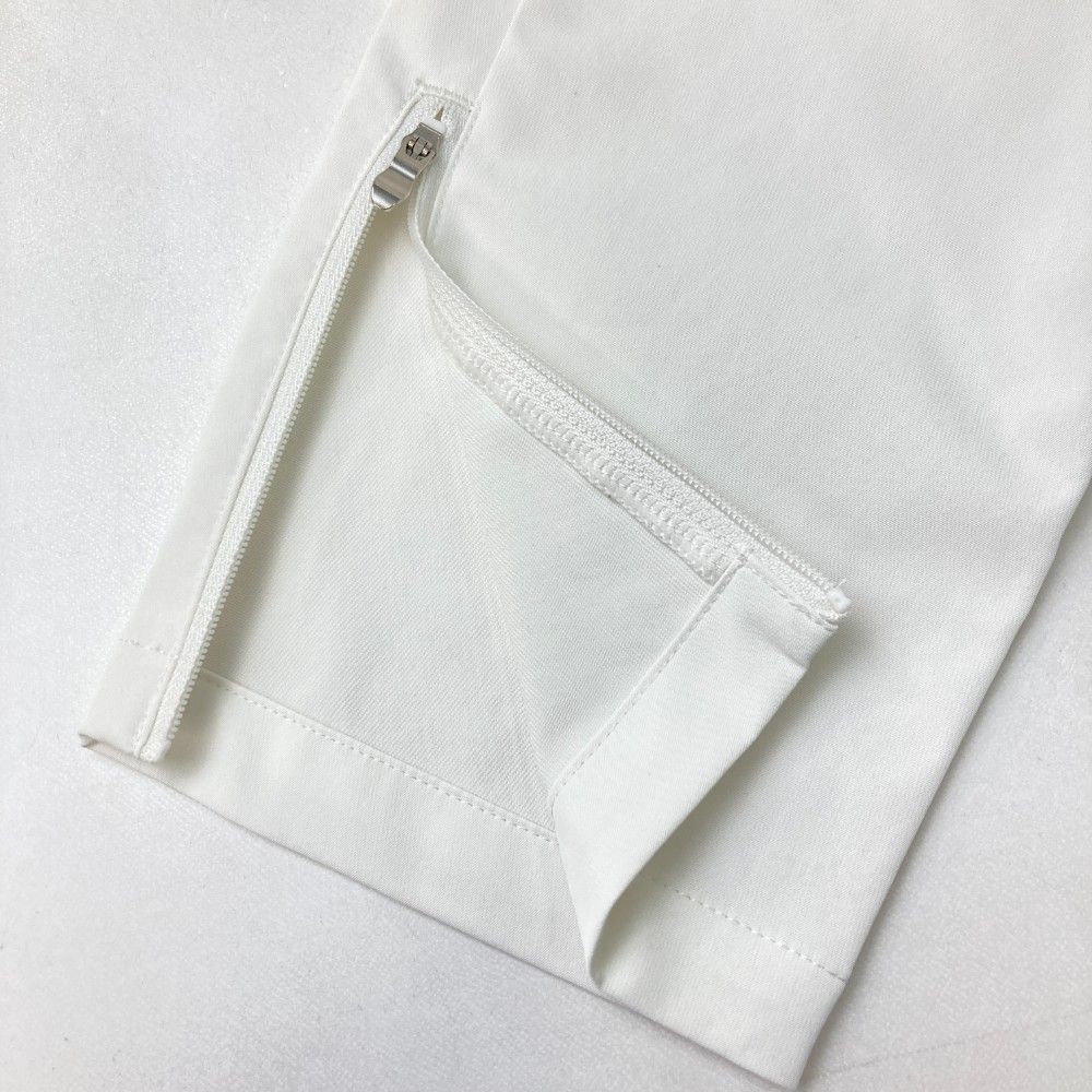 サイズ：L TAYLOR MADE テーラーメイド ×UNITED ARROWS ロングパンツ 裾ジップ  ホワイト系 [240101443520] ゴルフウェア メンズ ストスト サイズ：L TAYLOR MADE テーラーメイド ×UNITED ARROWS ロング