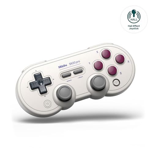 8BitDo SN30 Pro Bluetoothコントローラー、ホールエフェクトジョイスティックアップデート、スイッチ