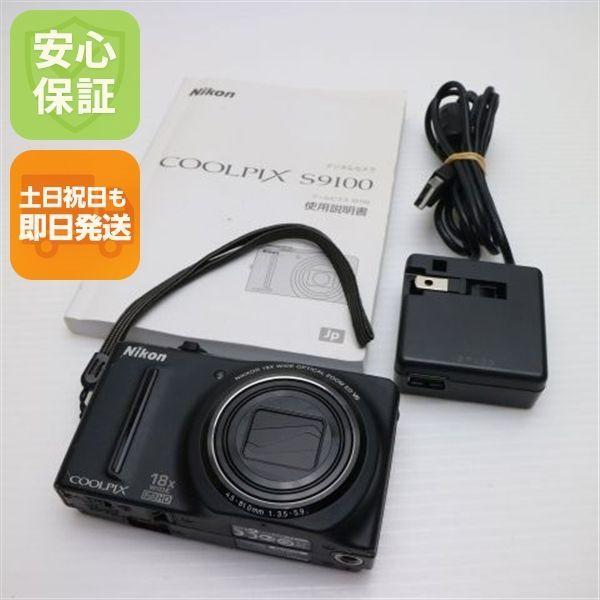 実写美⭕️良品【動作確認済】Nikon COOLPIX S9100 ブラック 実写美⭕️良品【動作確認済】Nikon COOLPIX S9100 ブラック