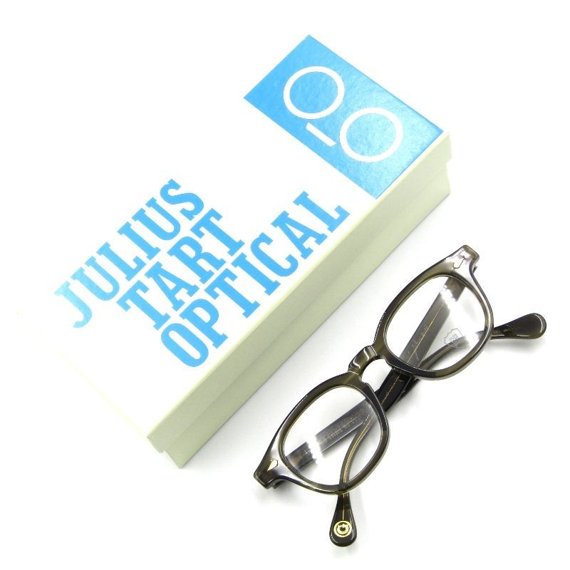 JULIUS TART OPTICAL ジュリアスタートオプティカル メガネフレーム AR 46-22 GOLD PL-002SP OLIVE GREEN SASA65007879
