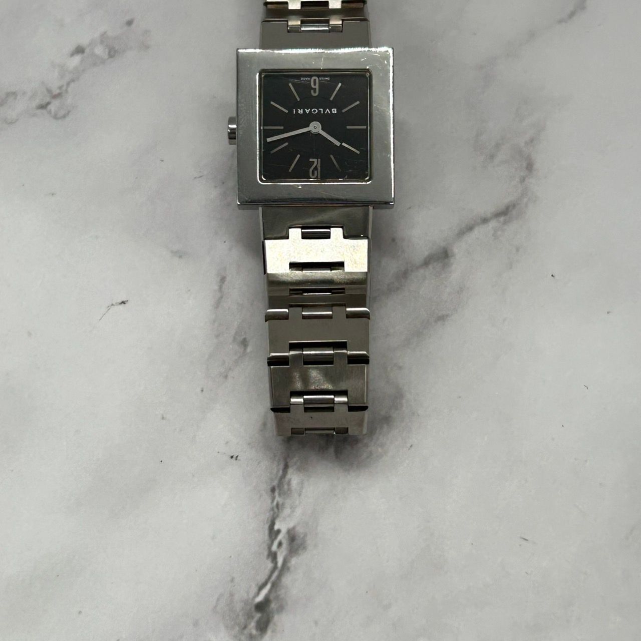 ✨BVLGARI✨ブルガリ✨クアドラード✨SQ22SS✨ブラック文字盤✨腕時計✨ 良品】ブルガリ BVLGARI クアドラード SQ22SS 腕時計 ブラック