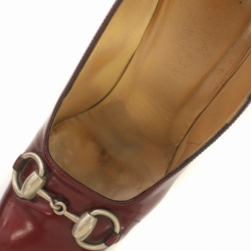 グッチ GUCCI パンプス ハイヒール チャンキーヒール ホースビット