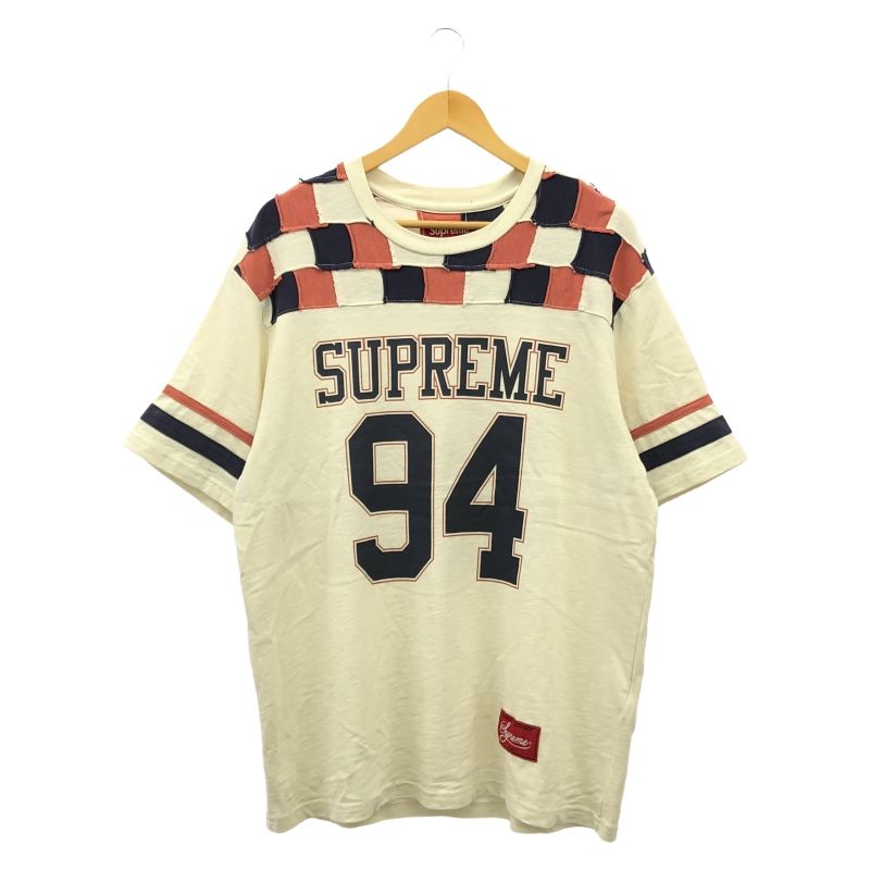 Supreme 24FW Patchwork Yoke Football Top Tシャツ M ホワイト シュプリーム 10