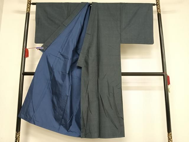 平和屋着物●男性 本場大島紬 アンサンブル 100亀甲 総詰め 正絹 AABA5040np