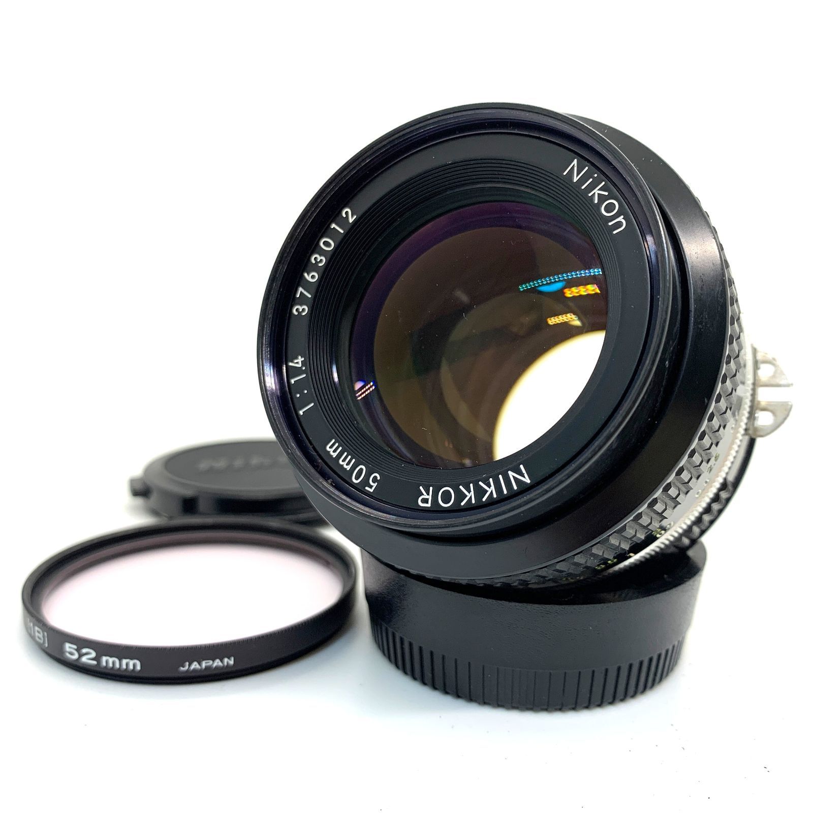 ★極上品★ Nikon ニコン NEW Nikkor 50mm F1.4 Ai　Fマウント　明るい単焦点　MFレンズ　マニュアルレンズ　ニッコール  #LNM0602