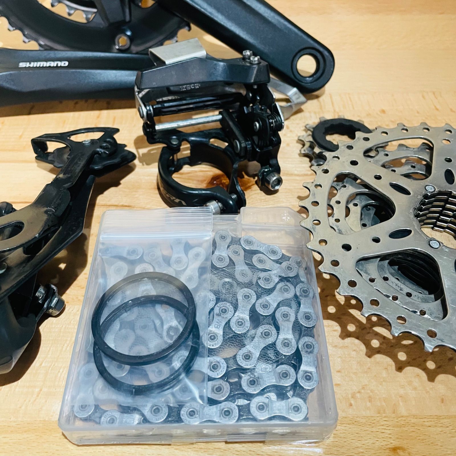シマノ ALTUS グループセット 2×9s 46-30T 170mm 11-34T バンド式φ34.9
