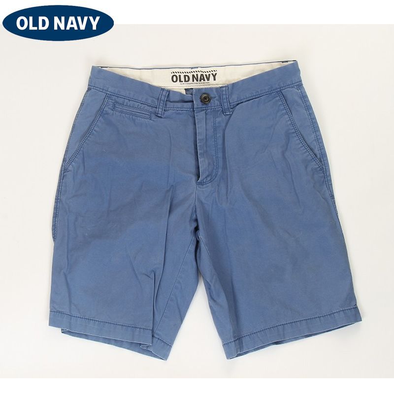 USED OLDNAVY HALF PANTS BLUE ハーフパンツ 膝丈 ワークショーツ ショートパンツ ワークパンツ ゴルフ 海 プール オールドネイビー ハーフパンツ ワーク 普段着 ショートパンツ 短パン 五分丈 メン