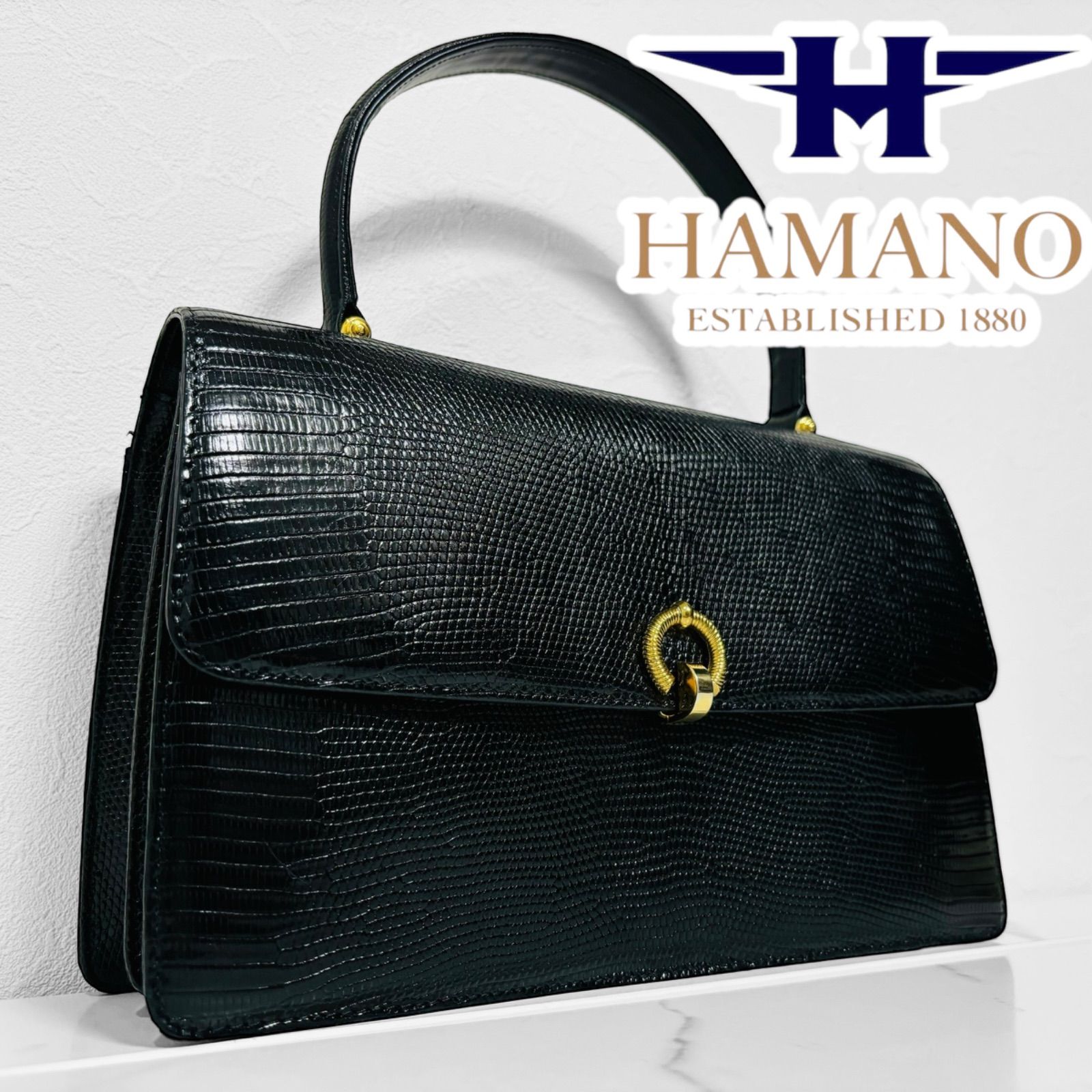 濱野皮革工芸 HAMANO ハマノ ロイヤルモデル フォーマル ハンドバッグ  