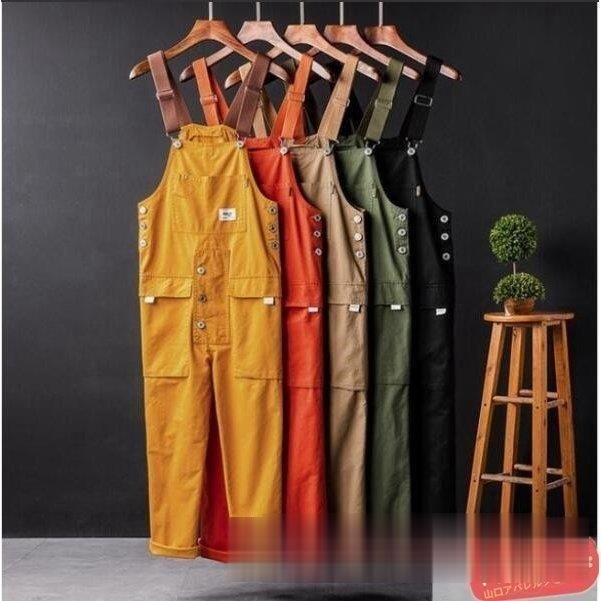 つなぎオーバーオール メンズ メンズ 綿 オーバーオール おしゃれ パンツ サルエル つなぎ服 ツナギ 作業着