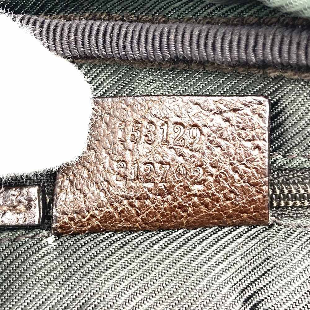 GUCCI ポーチ GGキャンバス ブラウン 153129