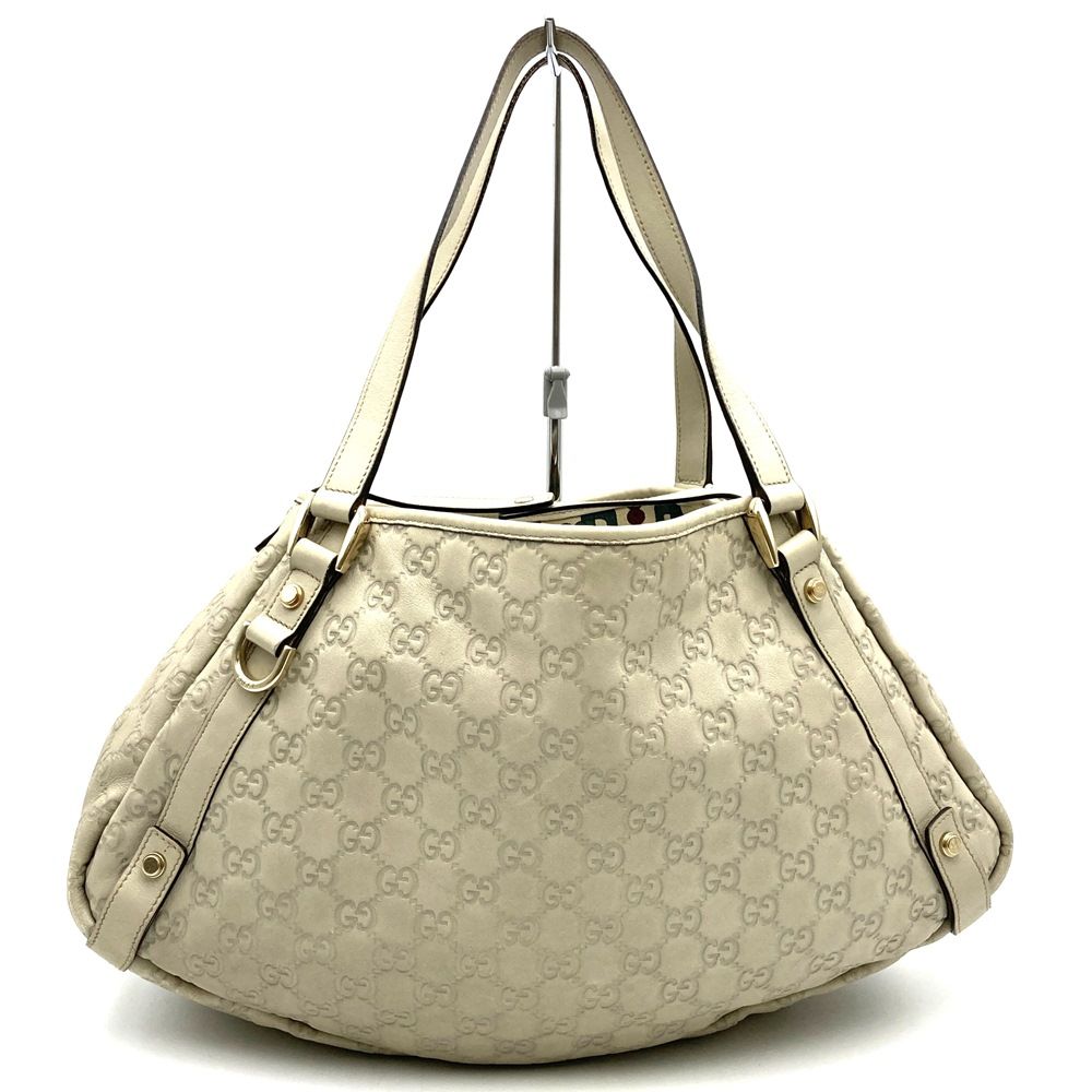 GUCCI グッチ 130736 アビー トートバッグ ベージュ グッチシマレザー