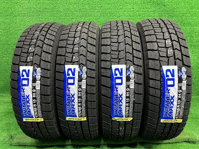 DUNLOP スタッドレス ダンロップ ウインターマックスWM02 175 65R15 4本 8ミリ
