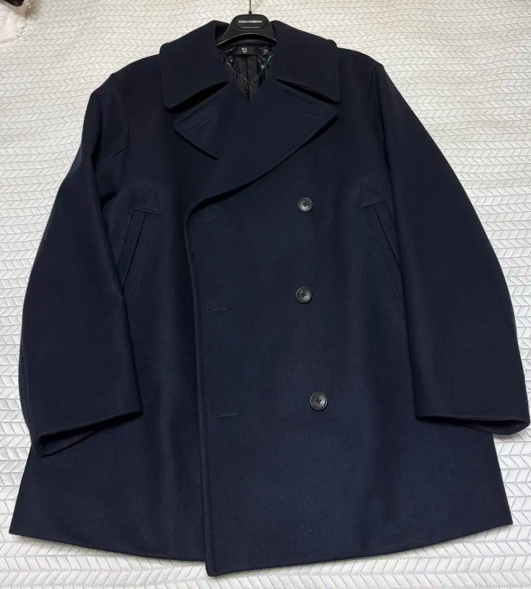 ユニクロ ジルサンダー J ウール ピーコート ネイビー | XL