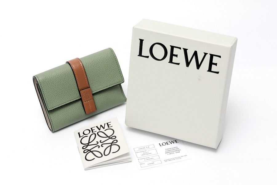 ロエベ / LOEWE バーティカル ウォレット スモール / 三つ折り財布  
