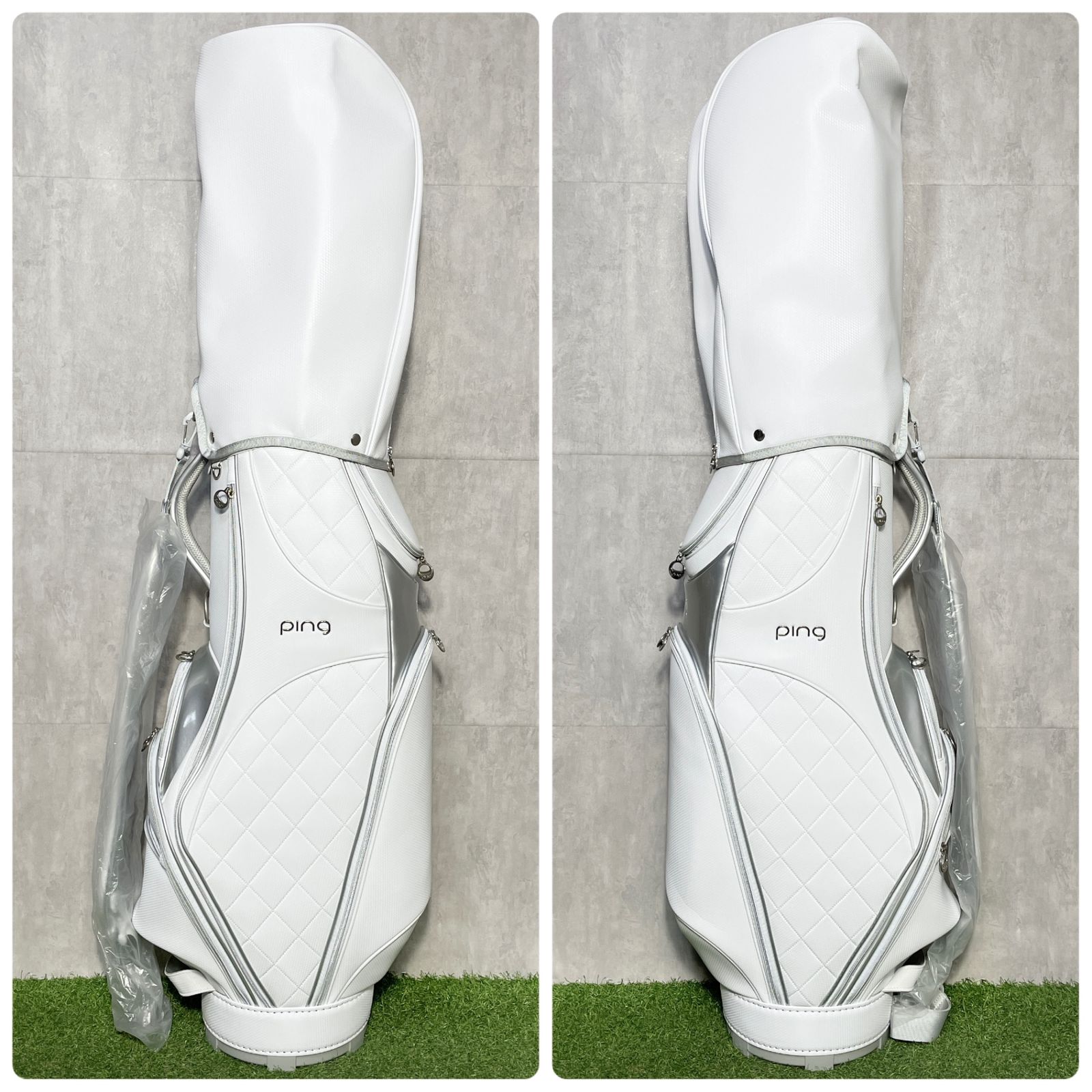 未使用品】PING ピン キャディバッグ ゴルフバッグ ホワイト