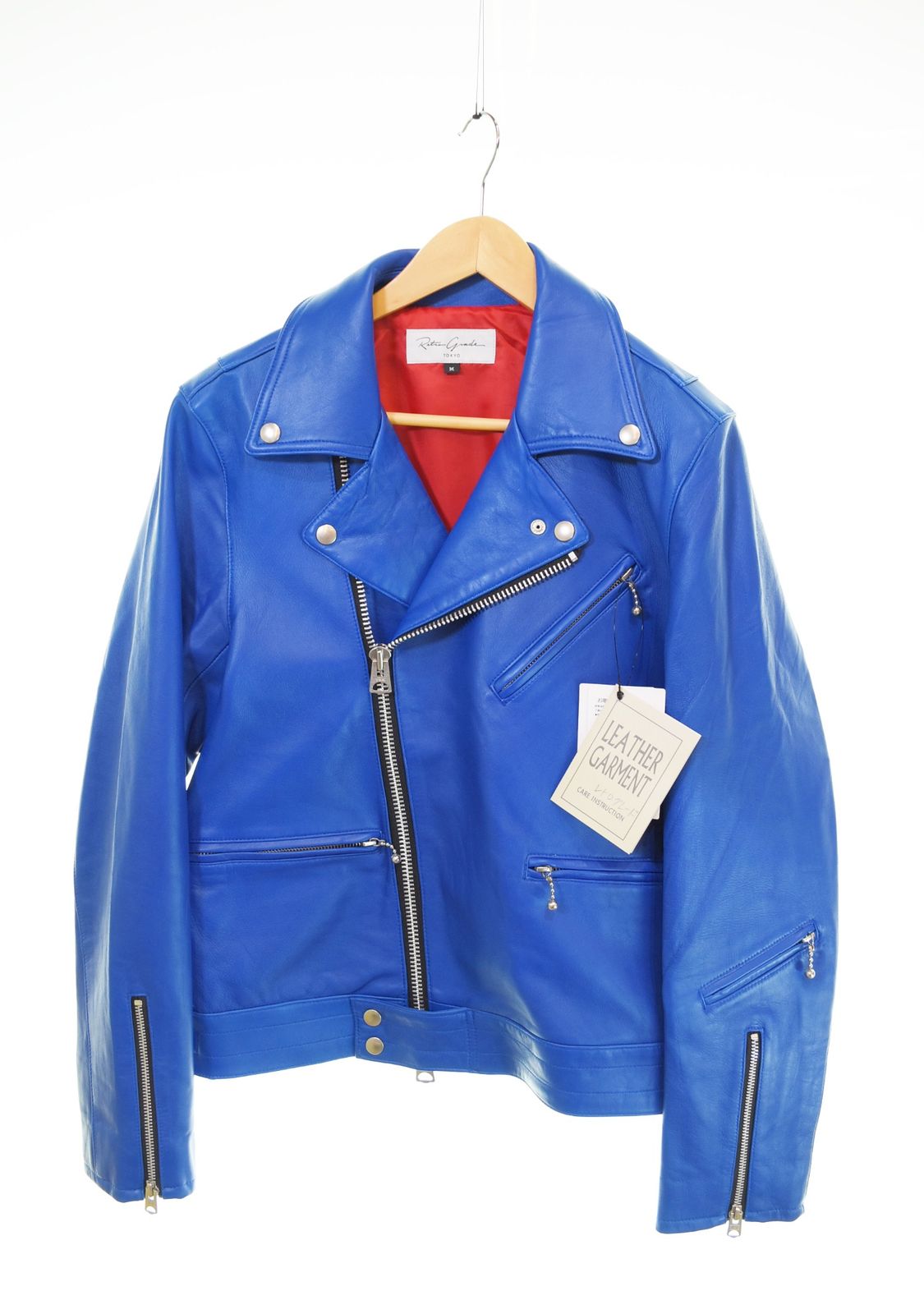 レトログレード Retro Grade Seep LETHER W RIDERS JACKET シープレザー ダブル ライダース ジャケット 793-4950002 ジャケット ブルー Mサイズ 103MT-3114