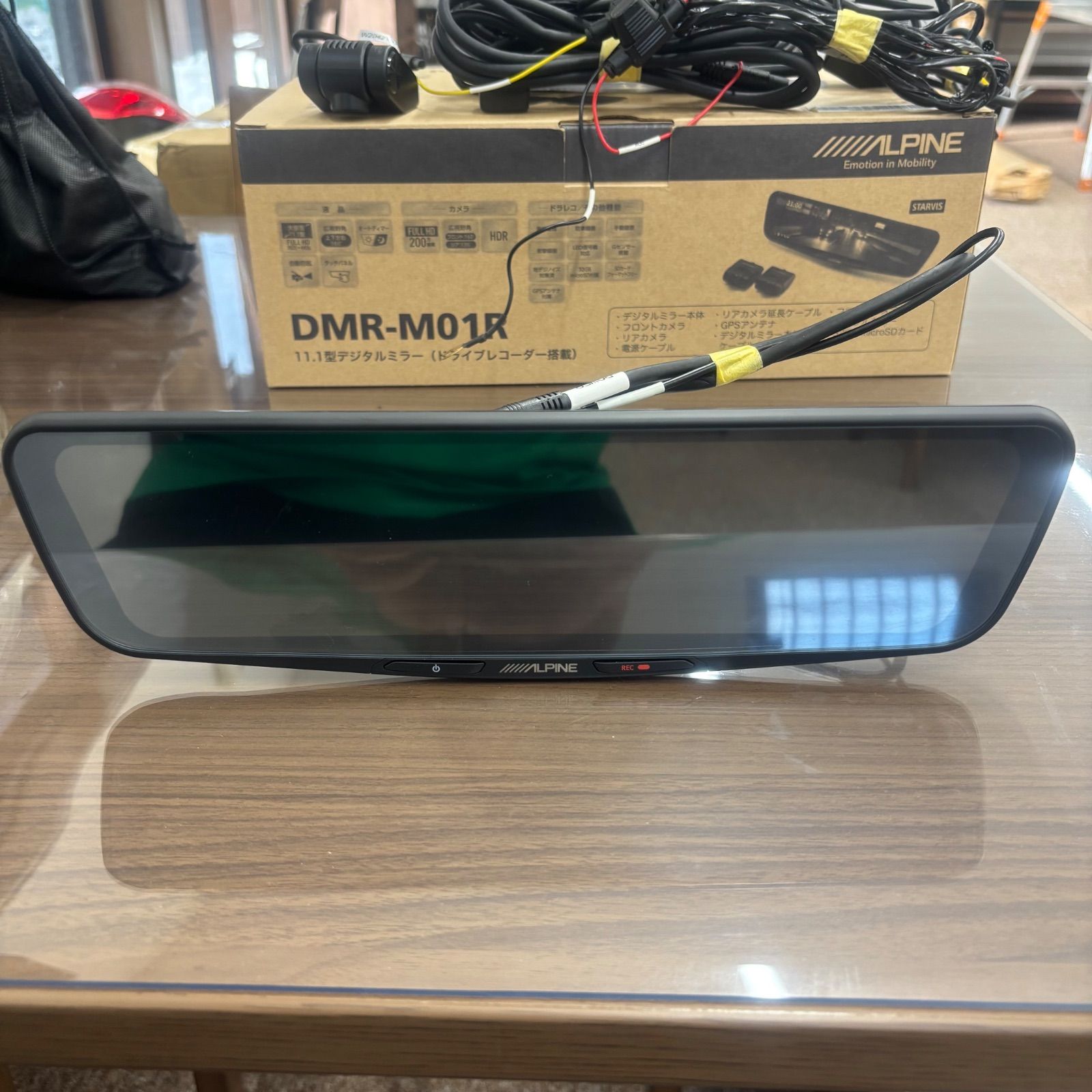 デジタルミラー型 前後ドライブレコーダー アルパイン DMR-M01R