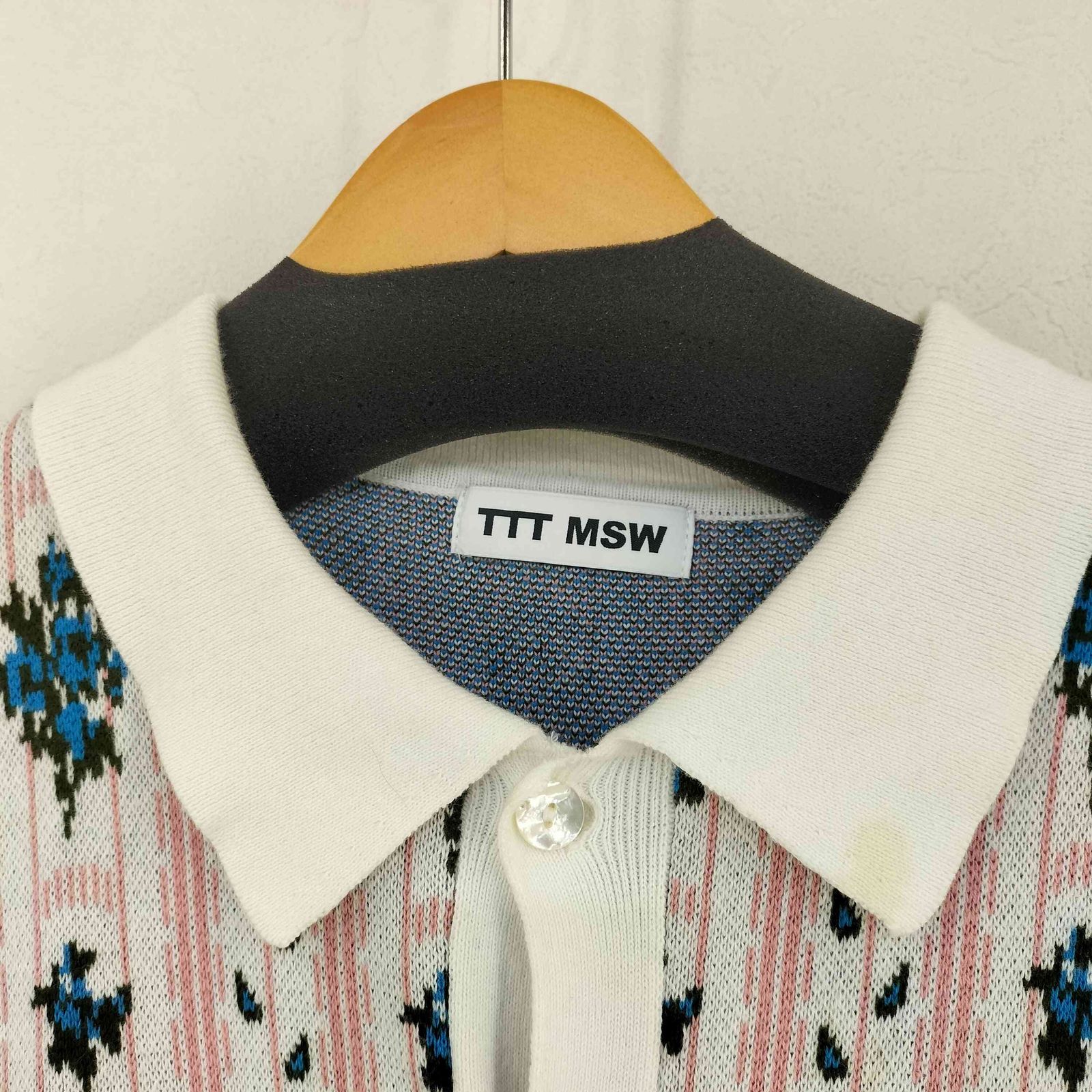 TTT MSW flower jacquard knit best ニットベスト