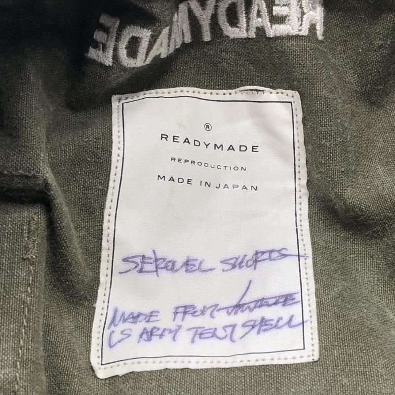 中古】READYMADE サルエルハーフパンツ 2 カーキ レディーメイド[10  