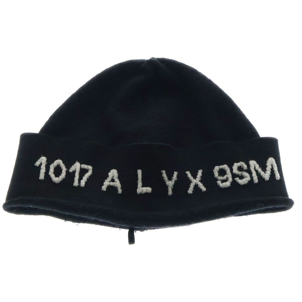 1017 ALYX 9SM アリクス ロゴジャガード ビーニー ニットキャップ ブラック