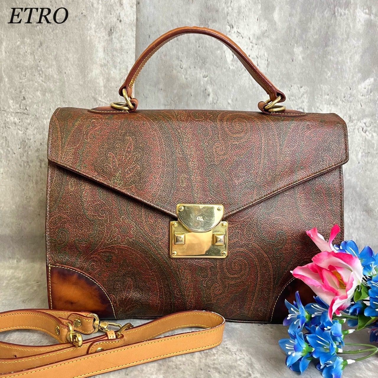 美品✨️ETROエトロビンテージブリーフケースビジネスバッグ