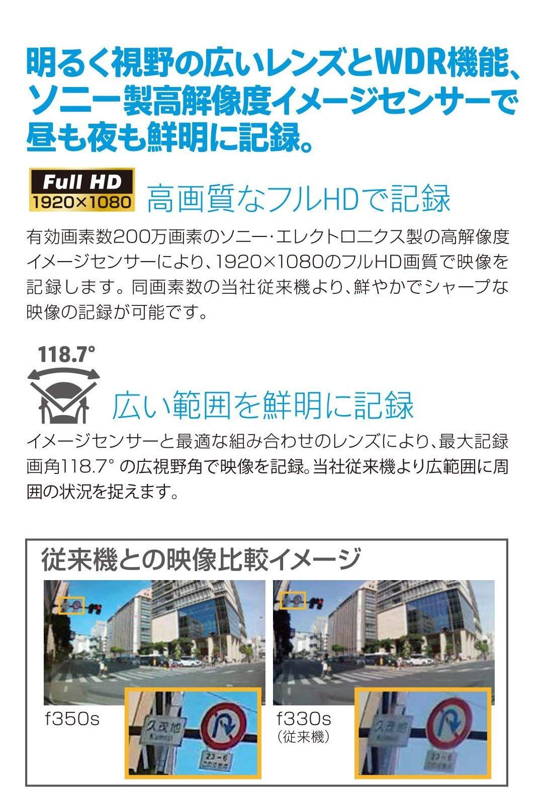 200万画素ドライブレコーダー